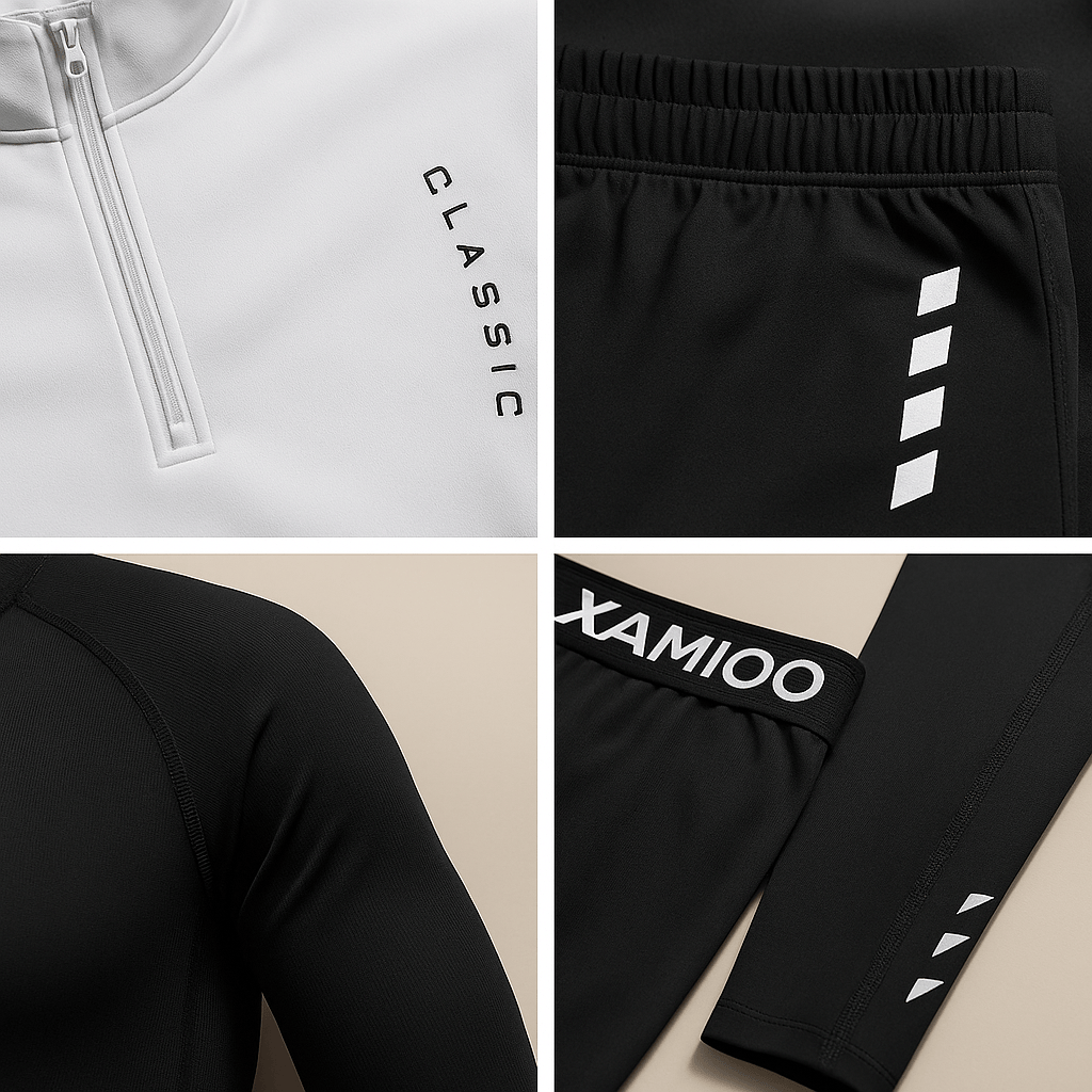Conjunto Hombre Deportivo Algodón Cremallera Manga Larga