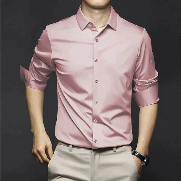 Camisa Hombre Elástica Primavera Corte Slim