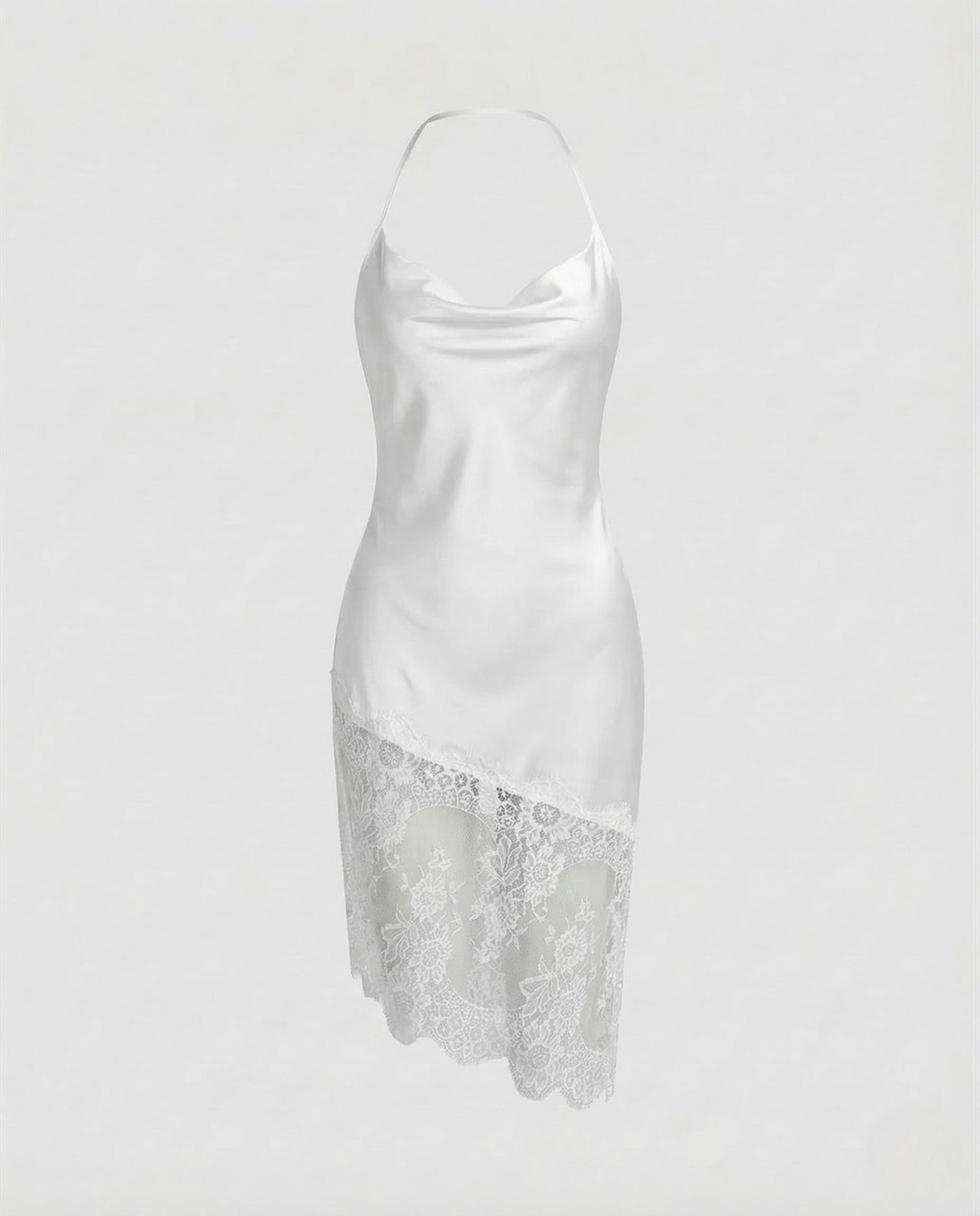 Vestido Lencero Mujer de Encaje Tirantes Ajustados