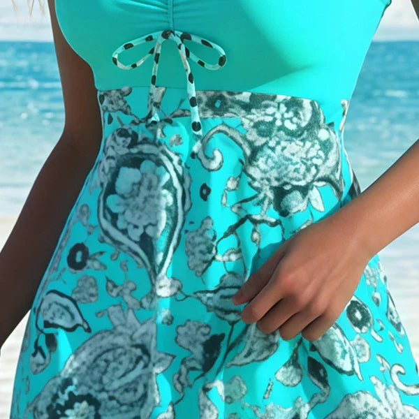 Tankini mujer de baño con shorts cómodo y favorecedor