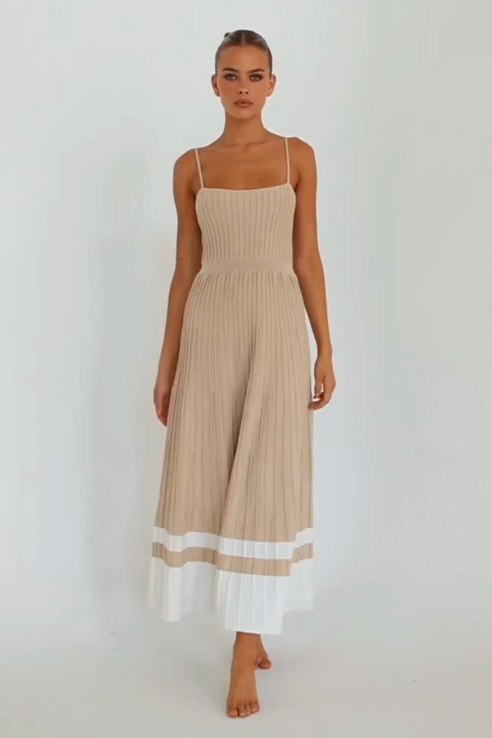 Vestido Midi Mujer Largo Ajuste Marina