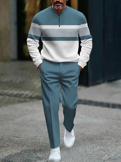 Conjunto Hombre Jersey Estampado y Pantalón Valerina Milano