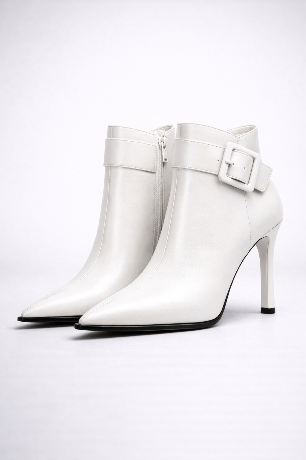 Botines Mujer Tacón Hebilla Oversize Ajuste Comodo
