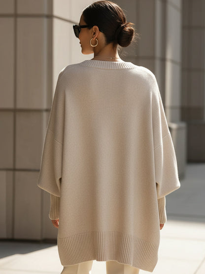 Jersey Mujer Sofisticado Oversize Ajuste Amplio