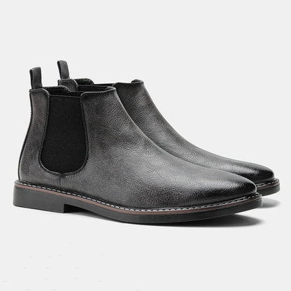 Botines Chelsea Hombre Cuero Sin Cordones Clásico Versátil