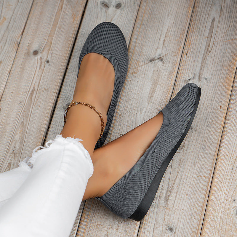 Zapatos ortopédicos mujer sin cordones diseño cerrado planos