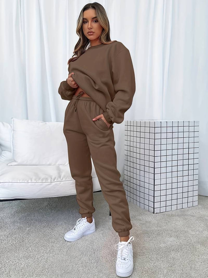 Conjunto Chándal Mujer Algodón Estilo Relajado Dos Piezas