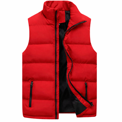 Chaleco Hombre Ligero con Cremallera Ajuste Regular