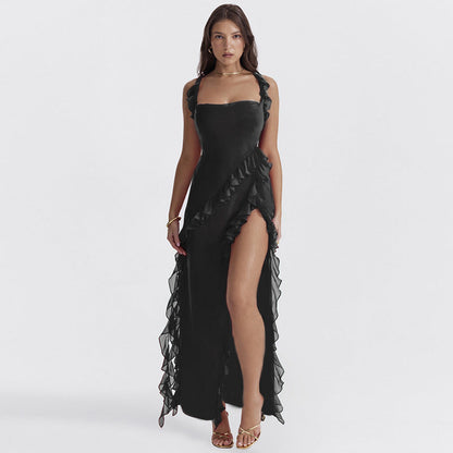 Vestido Mujer Invitada Boda Verano Asimétrico Tirantes