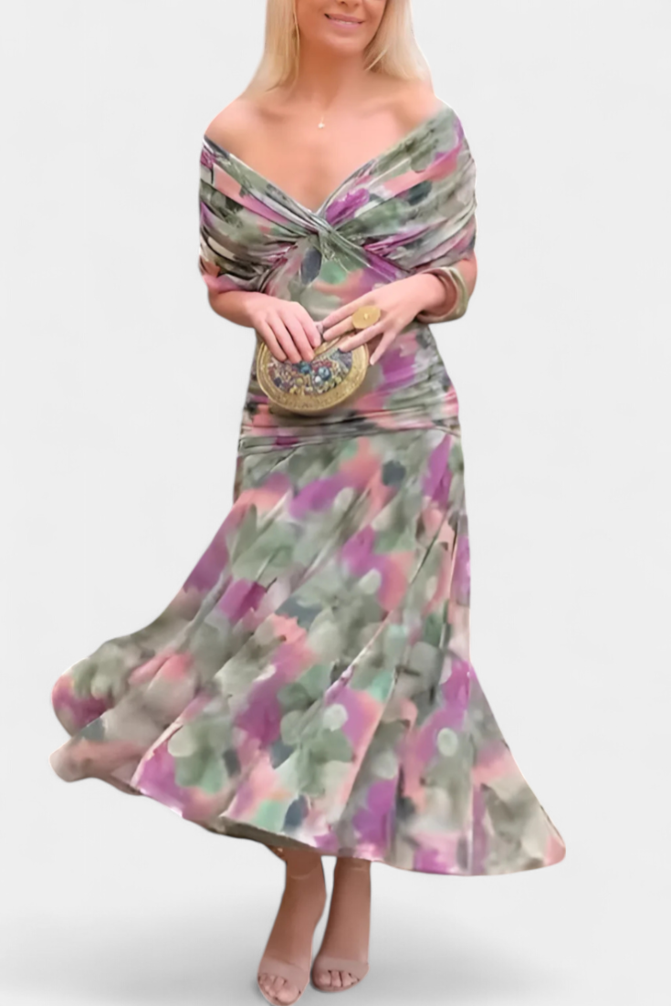 Vestido maxi mujer fluido estilo elegante