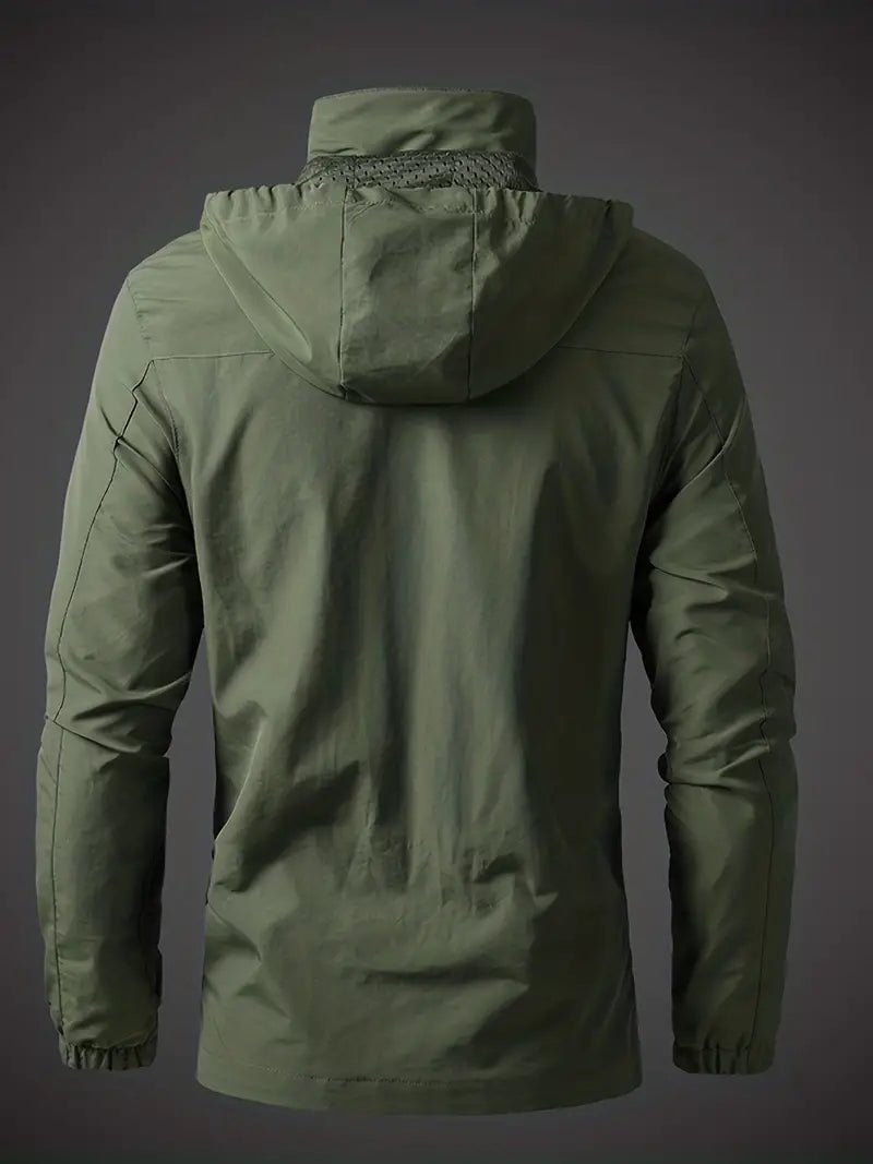 Chaqueta impermeable hombre cortavientos ligera