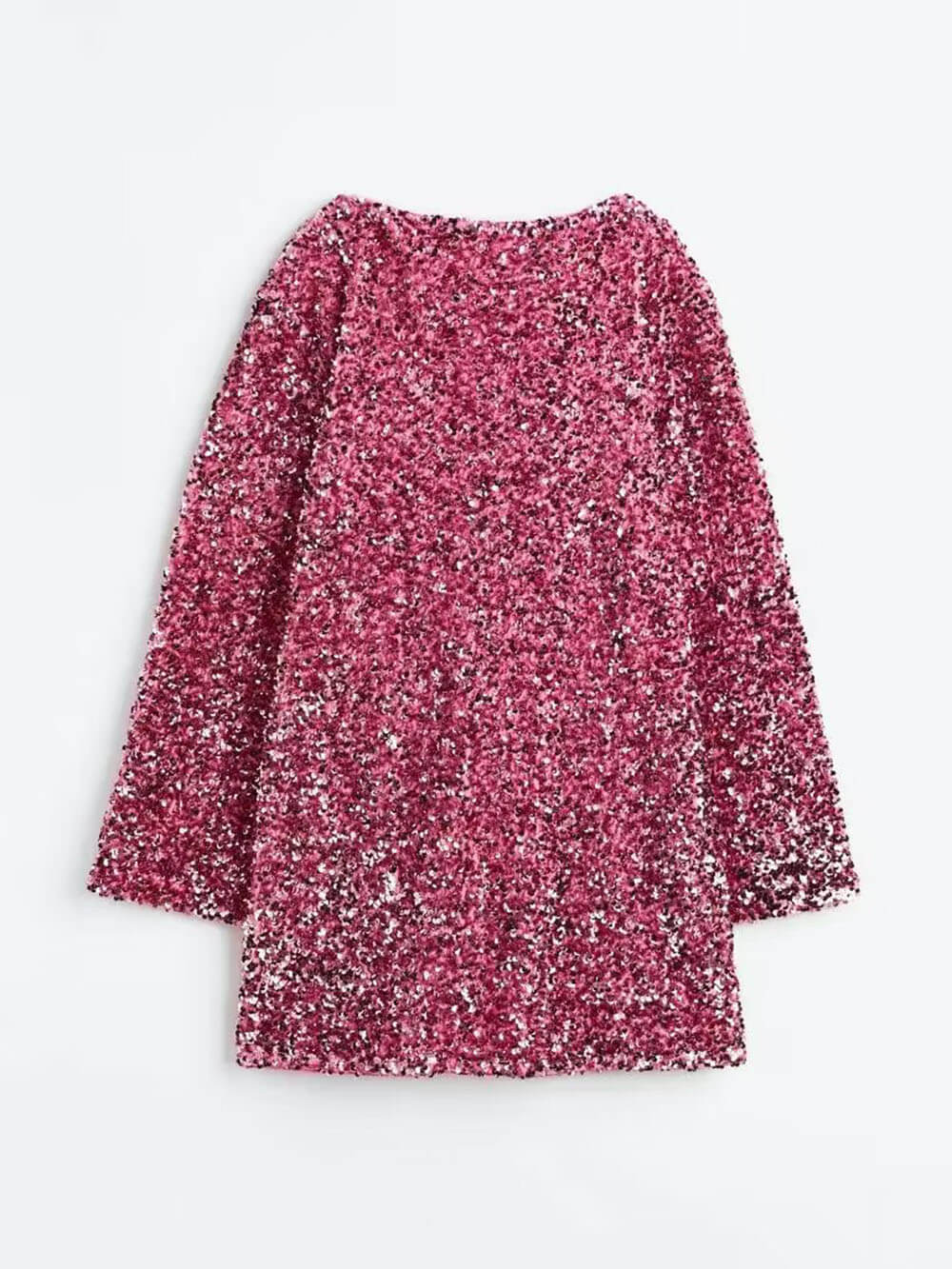 Vestido corto mujer con lentejuelas y detalle de lazo
