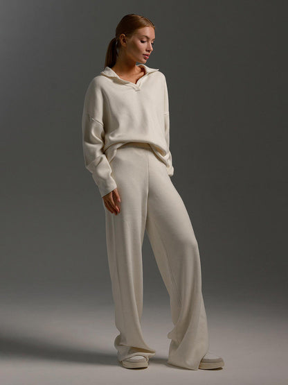 Conjunto Mujer de Pantalón y Jersey de Punto Suave