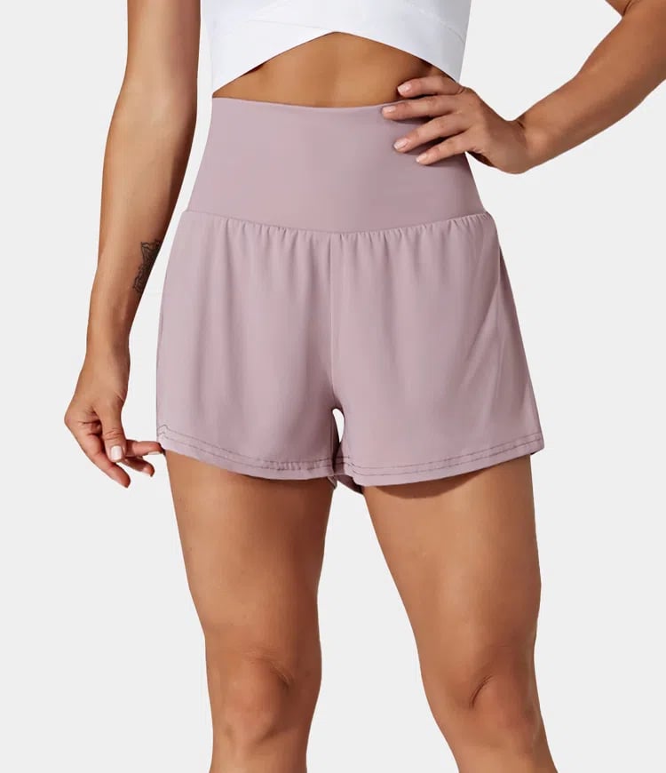 Short deportivo mujer Algodón Cintura Alta Bolsillos