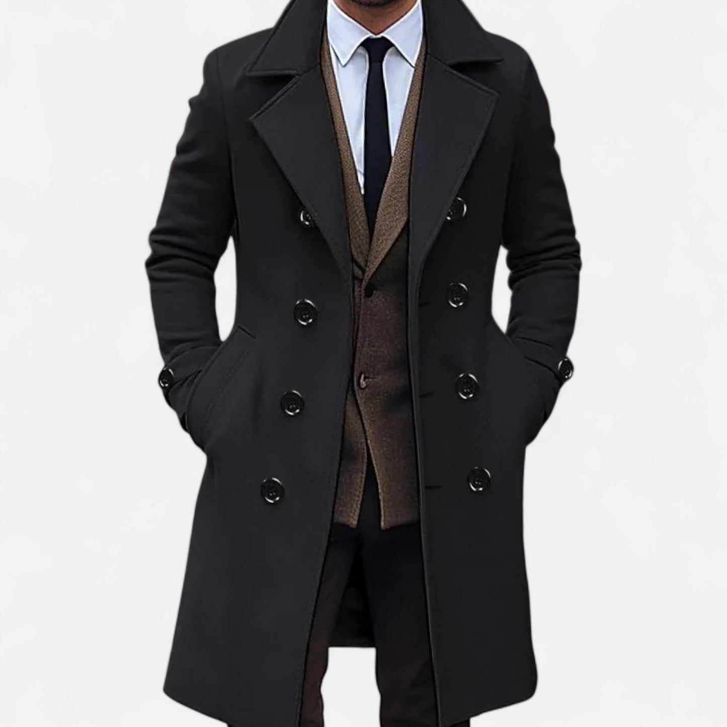 Abrigo Hombre Doble Botonadura Invierno