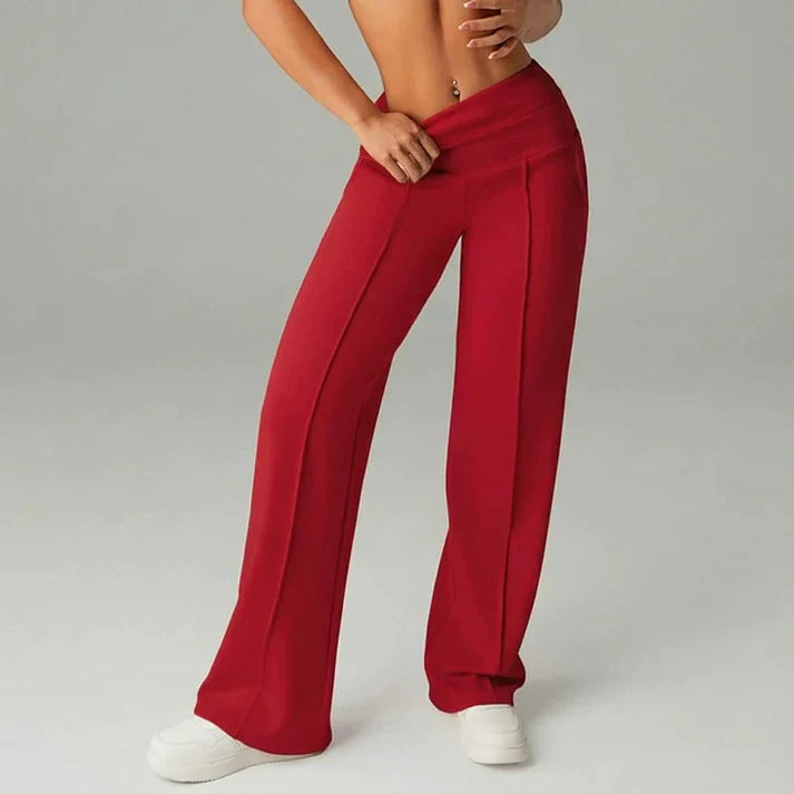Pantalón recto Mujer de corte amplio