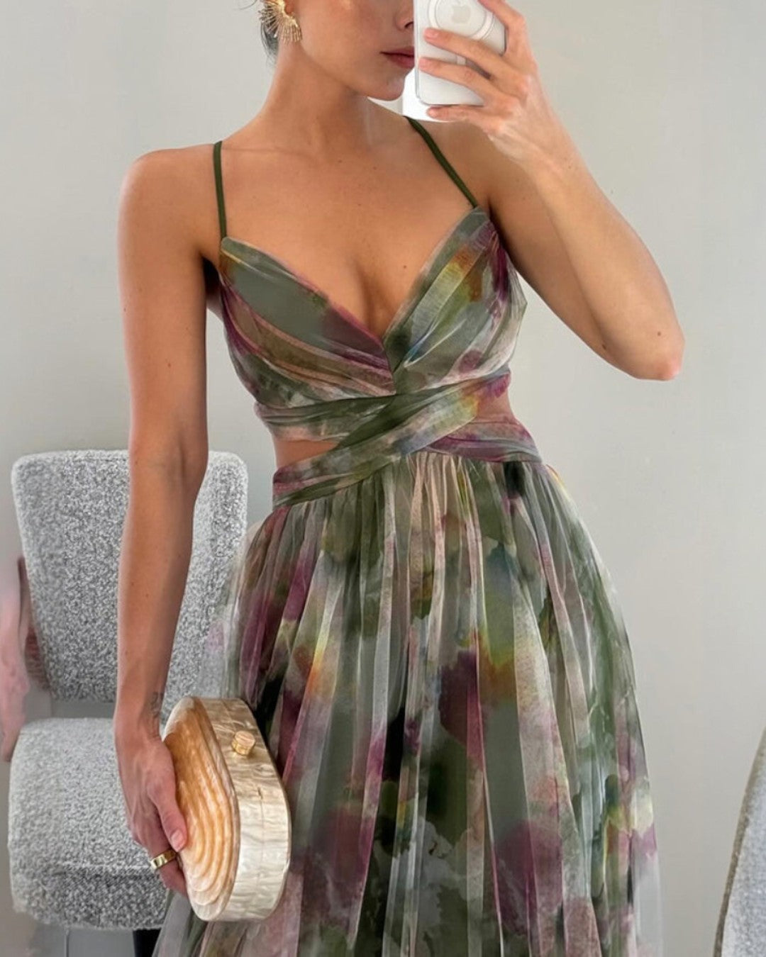 Vestido maxi mujer ligero floral verano elegante