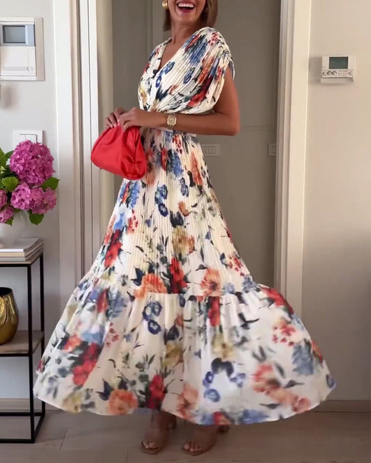 Vestido Mujer Floral Elegante Ajuste Clásico - Mavetta