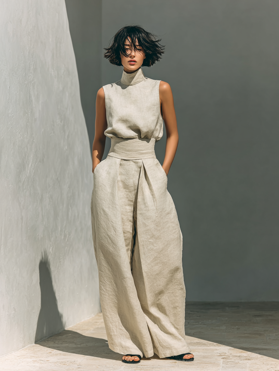 Conjunto Mujer Minimalista Dos Piezas Versátil