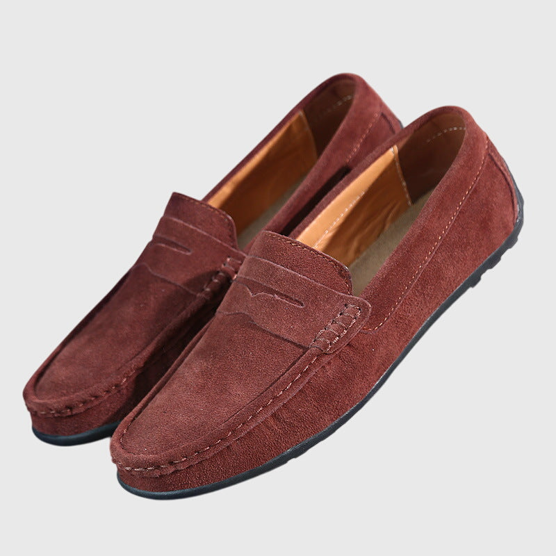 Mocasines Ortopédicos Hombre Acabado Ante Diseño Clásico