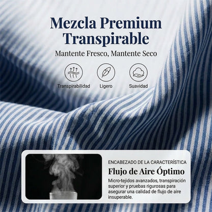 Blusa Mujer de Rayas Estilo Francés Ajuste Clásico