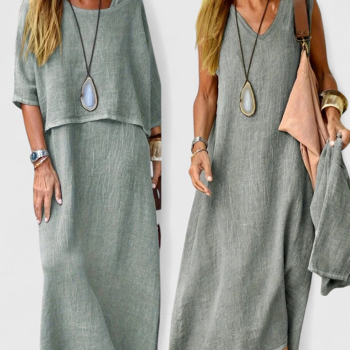 Conjunto Mujer Dos Piezas Elegante Ajuste Moderno