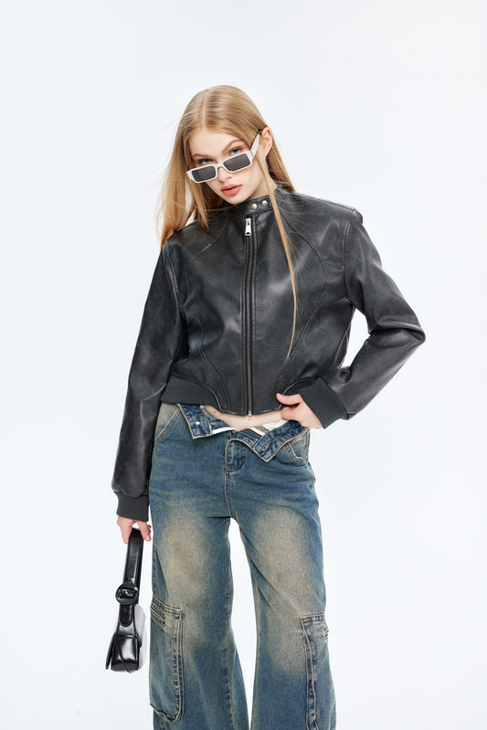 Chaqueta Mujer de Cuero Ajuste Clásico - Mavetta