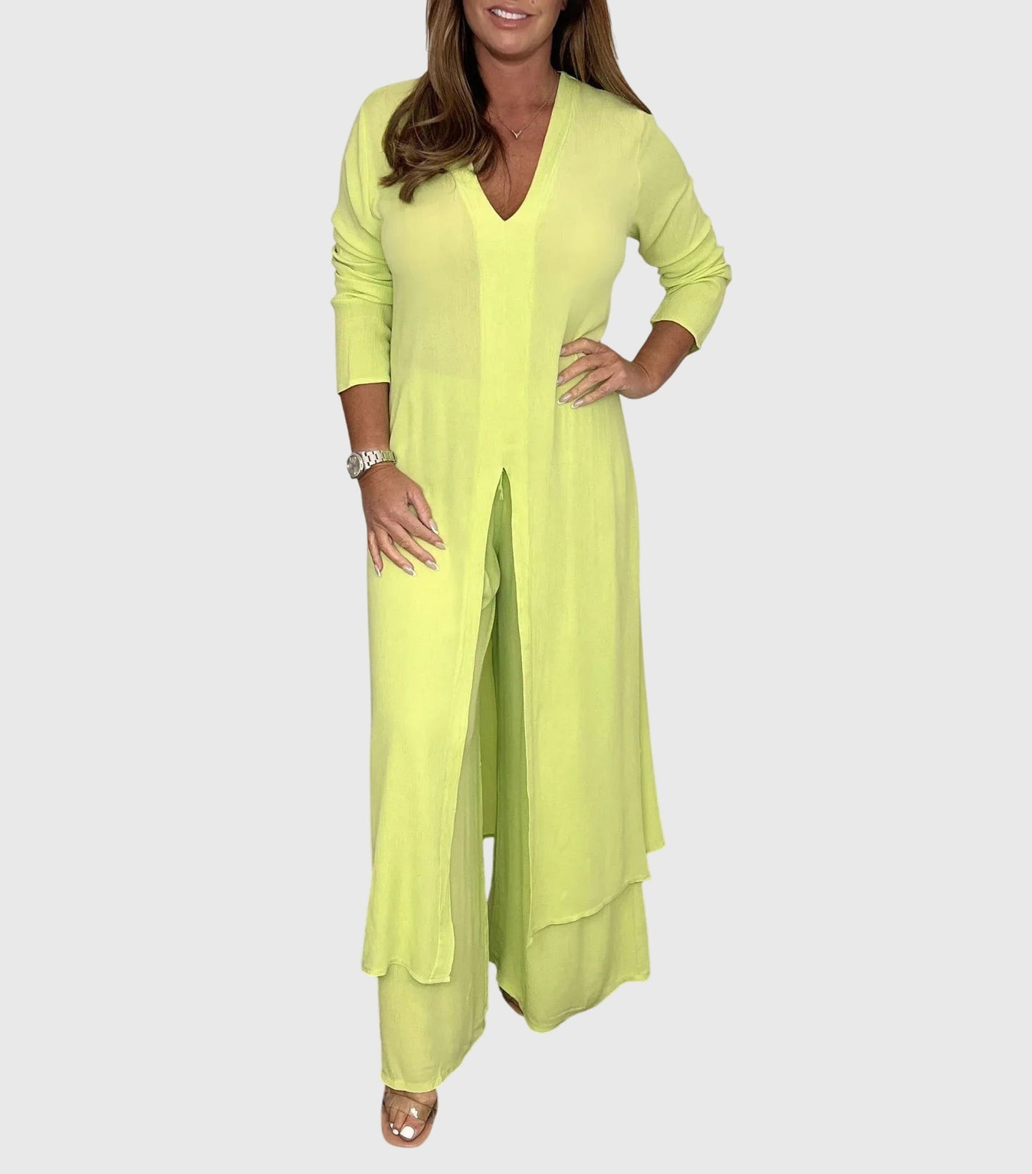 Conjunto Dos Piezas Mujer Estilo Elegante