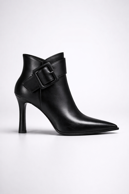 Botines Mujer Tacón Hebilla Oversize Ajuste Comodo - Mavetta