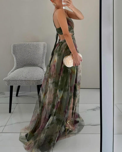 Vestido maxi mujer ligero floral verano elegante