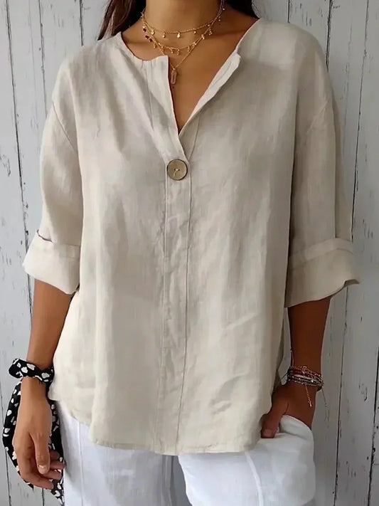 Blusa Mujer Ligera Casual Escote en V Diario - Mavetta