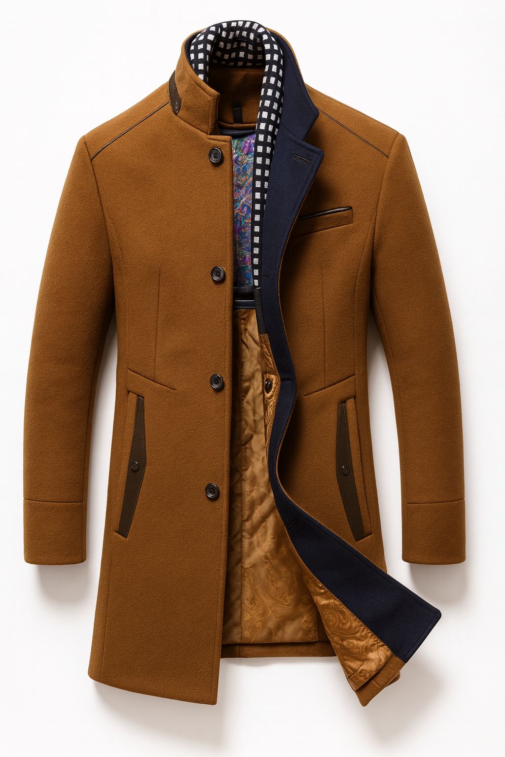 Chaqueta Hombre Tipo Abrigo Clásico