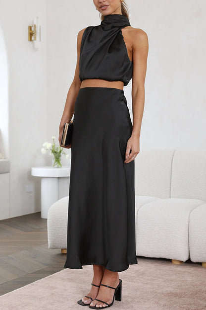 Conjunto Mujer Falda Larga Moderno Ajuste Comodo