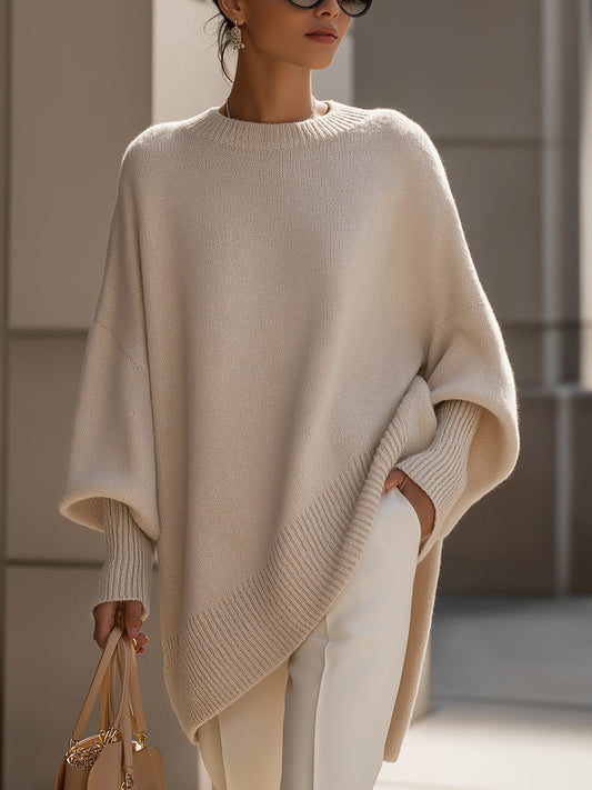 Jersey mujer oversize suave manga ancha corte amplio - Mavetta