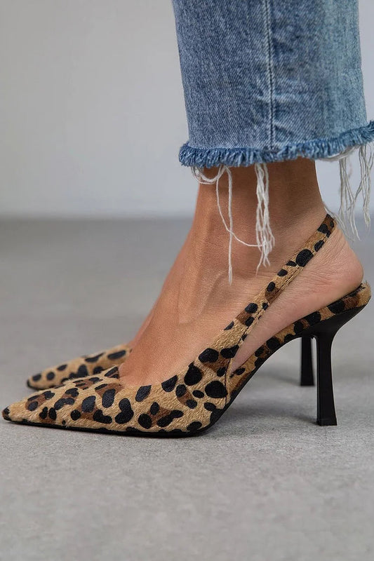 Tacones Dorsay Mujer Estampado Animal Ajuste Clásico - Mavetta
