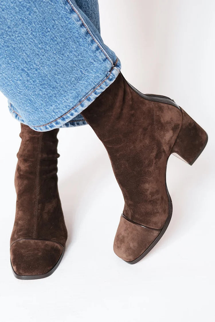 Botas mujer Tacón bajo Diseño casual cómodo diario