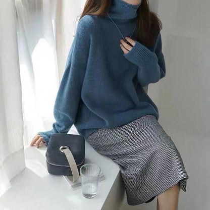 Jersey Mujer Cuello Alto Ajuste Elegante