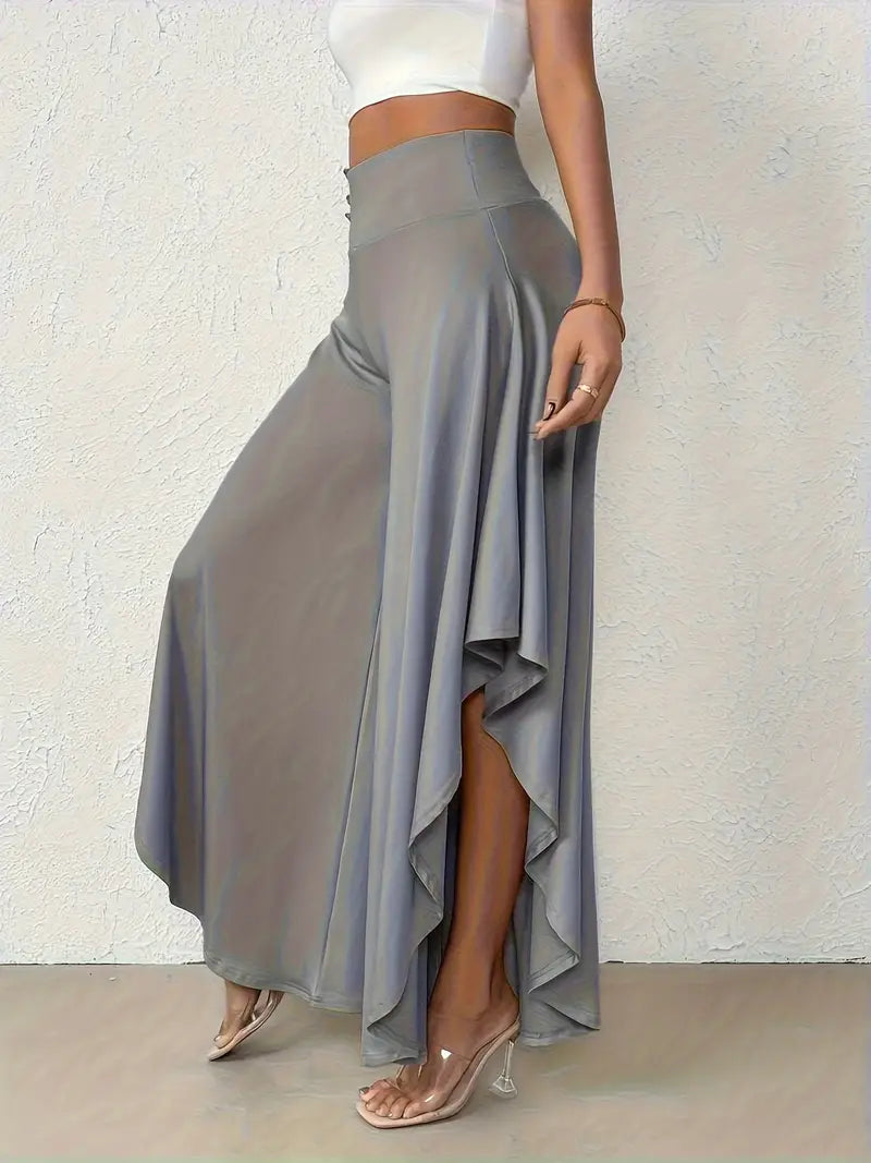 Vestido Mujer Elegante con Dobladillo Asimétrico