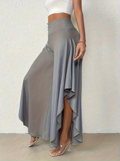 Vestido Mujer Elegante con Dobladillo Asimétrico