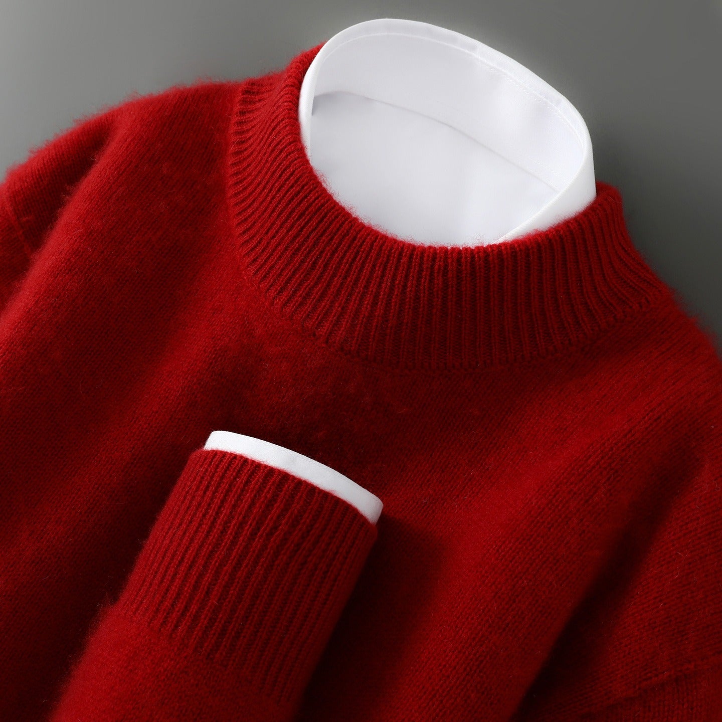 Jersey Hombre de Lana Elegante Ajuste Clásico