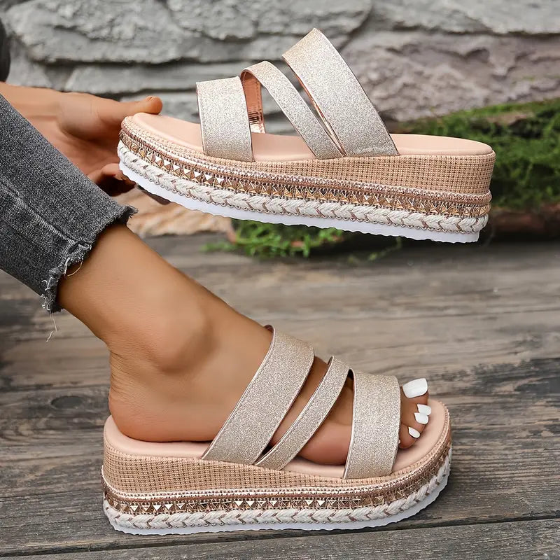 Sandalias Mujer Cuña Comodas Elegantes