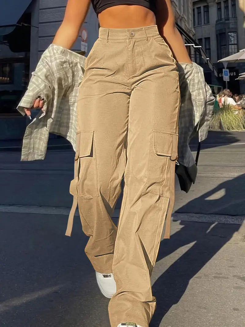 Pantalones Cargo Mujer Algodón Ajuste Estiloso