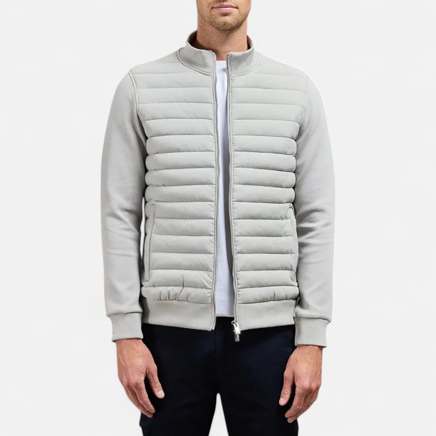 Chaqueta Hombre Ligera Invierno Cuello Alto