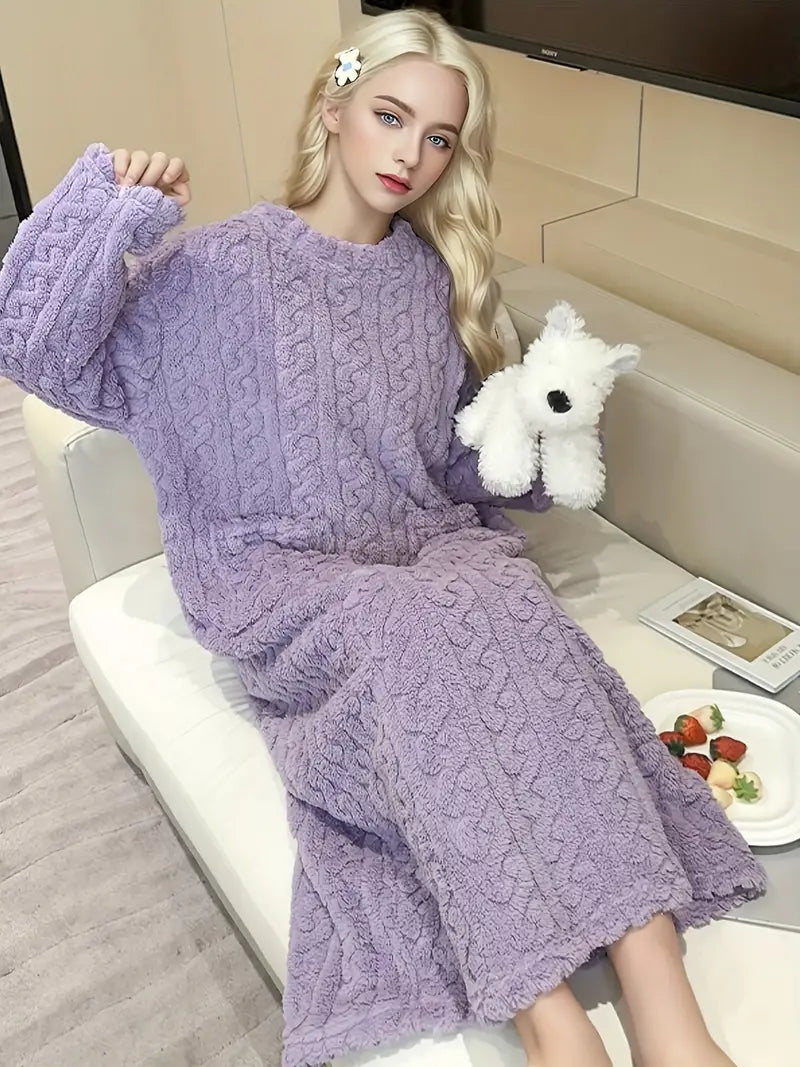 Camisón Mujer de Felpa Suave Confortable