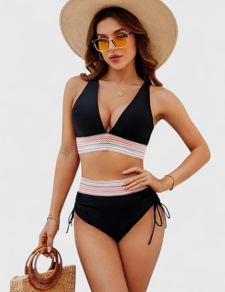 Bañador Mujer con Diseño Cruzado y Alta Elasticidad