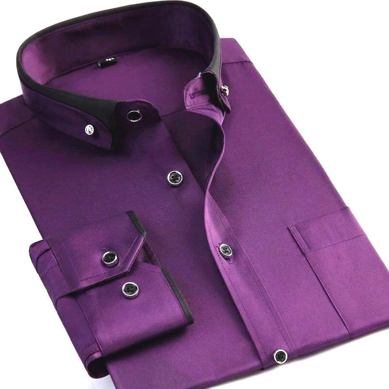 Camisa Hombre Algodón Cuello Clásico Ajuste Regular