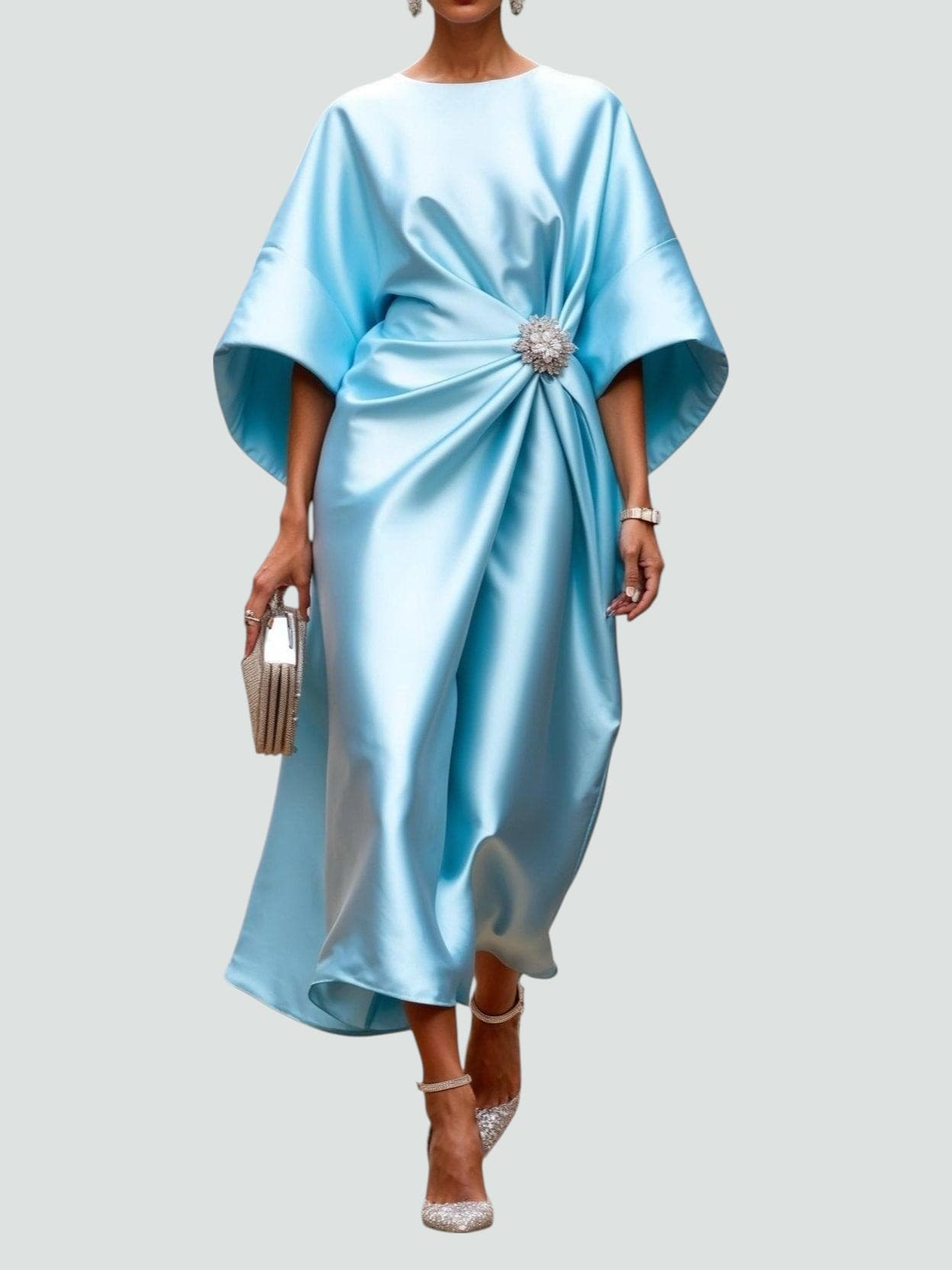Vestido Mujer Elegante Corte Recto