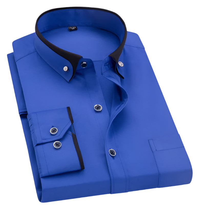 Camisa Hombre Algodón Cuello Clásico Ajuste Regular