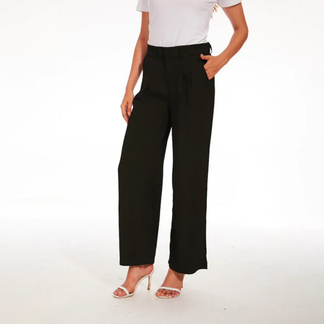 Pantalones Mujer Pierna Ancha Talle Alto