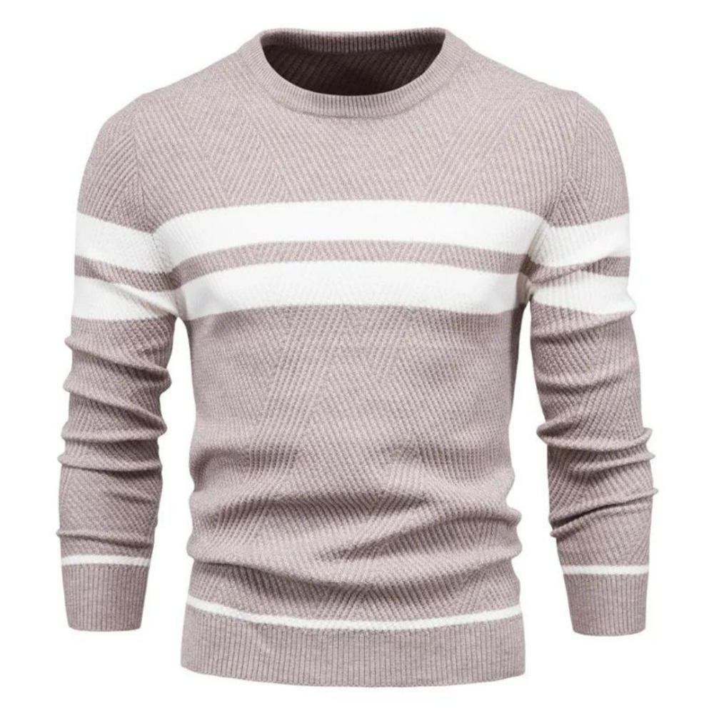 Jersey Hombre Trenzado Calido Ajuste Moderno Diario